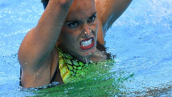 آنا کراب، شرکت کننده اسپانیایی در هجدهمین دوره مسابقات ورزشهاي آبی در بوداپست - اسپوتنیک ایران  