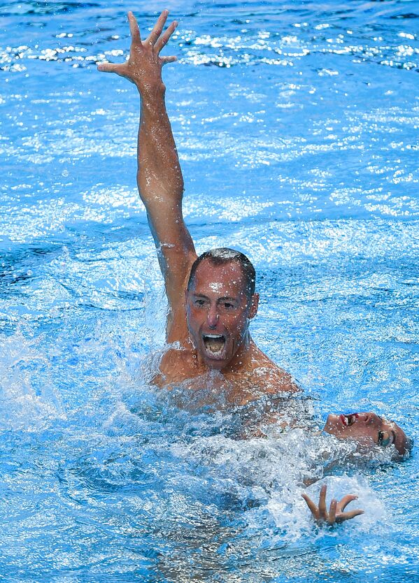 شناگران آمریکا در هفدهمین مسابقات جهانی ورزش های آبی در بوداپست - اسپوتنیک ایران  