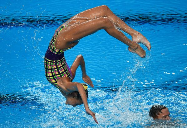 شناگران روسیه در هفدهمین مسابقات جهانی ورزش های آبی در بوداپست - اسپوتنیک ایران  