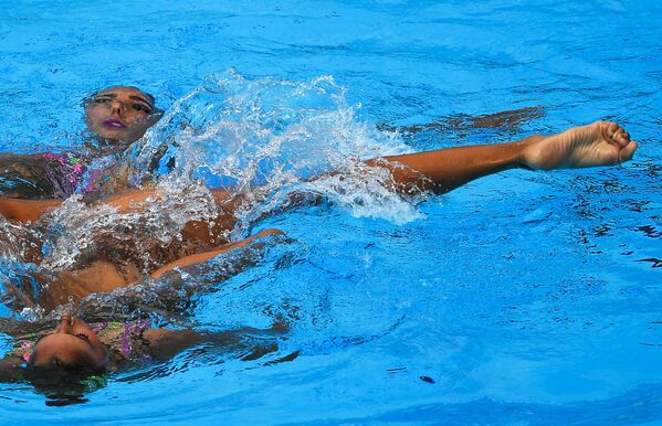 شناگران مکزیک در هفدهمین مسابقات جهانی ورزش های آبی در بوداپست - اسپوتنیک ایران  