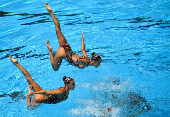 شناگران اسپانیا در هفدهمین مسابقات جهانی ورزش های آبی در بوداپست - اسپوتنیک ایران  