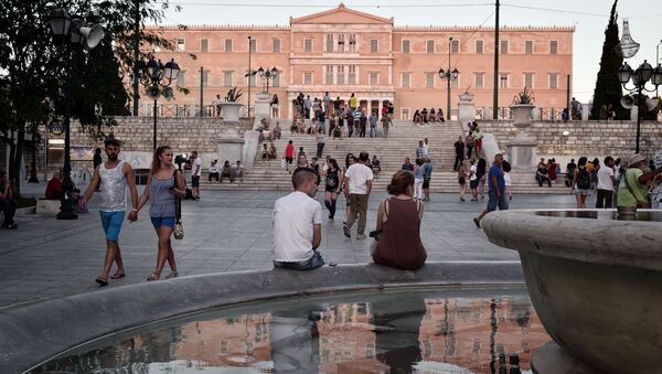 Вид на греческий парламент в Афинах - اسپوتنیک ایران  
