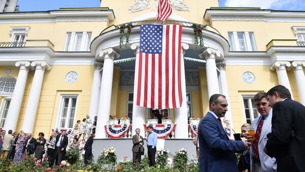 Прием в резиденции посла США в России по случаю Дня независимости США - اسپوتنیک ایران  