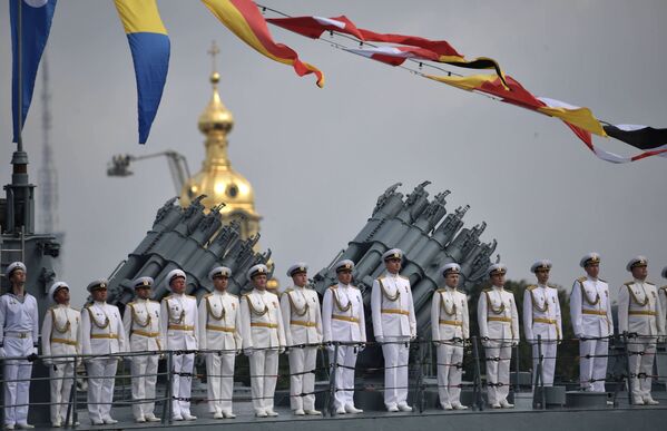 جشن روز نیروی دریایی روسیه در سن پترزبورگ - اسپوتنیک ایران  