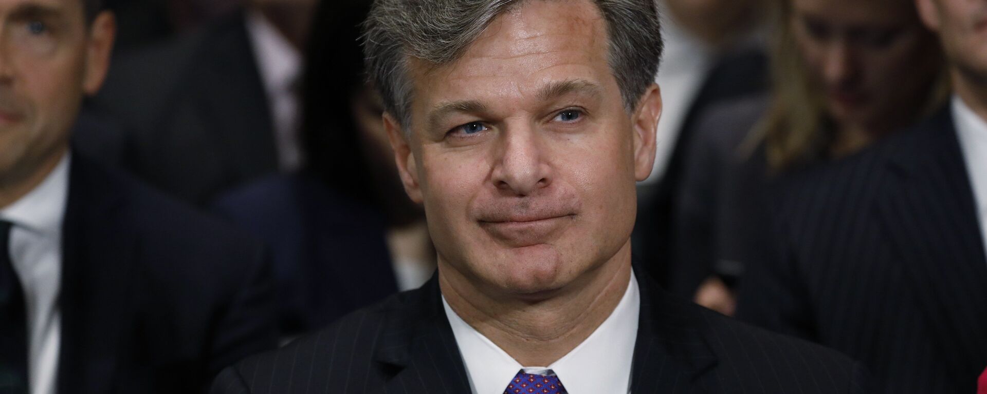Christopher Wray is seated prior to testifying before a Senate Judiciary Committee confirmation hearing on his nomination to be the next FBI director on Capitol Hill in Washington, U.S., July 12, 2017. - اسپوتنیک ایران  , 1920, 25.04.2022