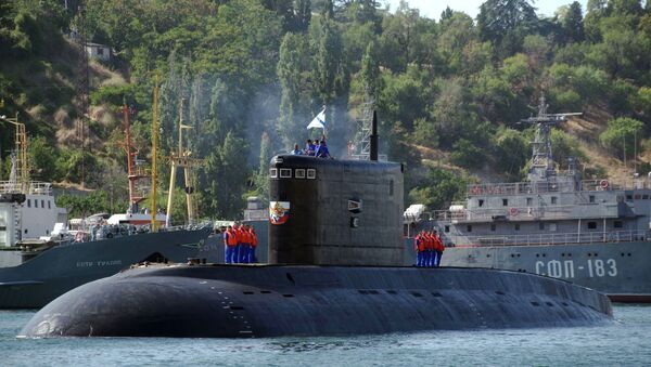 Встреча новой дизельной подводной лодки Краснодар в Севастополе - اسپوتنیک ایران  