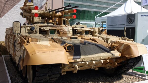 آزمایش «ترمیناتور»، ماشین جنگی روسی حامی تانک ها در سوریه - اسپوتنیک ایران  