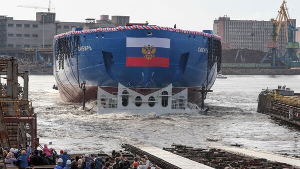 راه اندازی قدرتمندترین کشتی یخ شکن دنیا در روسیه +ویدئو - اسپوتنیک ایران  
