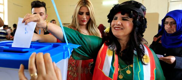همه پرسی برای استقلال اقلیم کردستان عراق در شهر کرکوک همه پرسی برای استقلال اقلیم کردستان عراق در شهر کرکوک - اسپوتنیک ایران