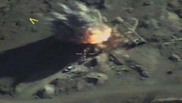 Нанесение удара ВКС РФ по скоплению боевиков в провинции Идлиб - اسپوتنیک ایران  