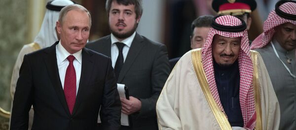 اتمام مذاکره ولادیمیر پوتین و پادشاه عربستان سعودی در ریاض اتمام مذاکره ولادیمیر پوتین و پادشاه عربستان سعودی در ریاض - اسپوتنیک ایران