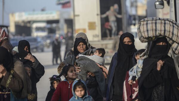 Сирийские беженцы на сирийско-турецкой границе - اسپوتنیک ایران  