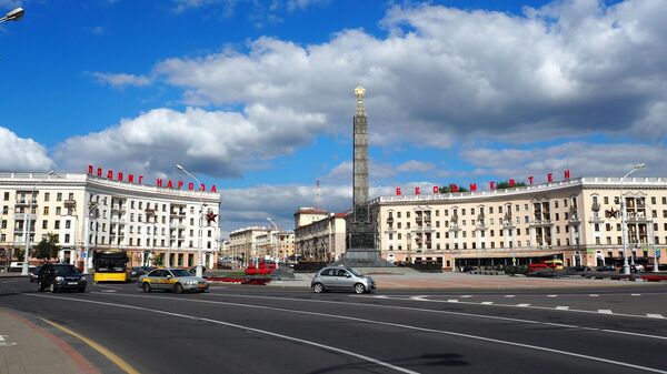 Площадь Победы в городе Минск - اسپوتنیک ایران  