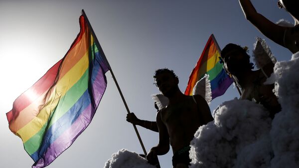 Участники парада ЛГБТ-сообщества в Испании  - اسپوتنیک ایران  