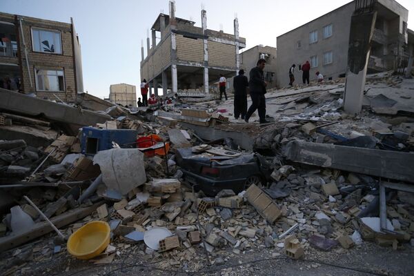 خرابی های زلزله در ایران - اسپوتنیک ایران  