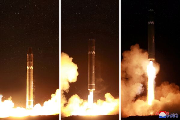 پرتاب موشک بالستیک  قاره پیمای هواسانگ 15 در کره شمالی - اسپوتنیک ایران  