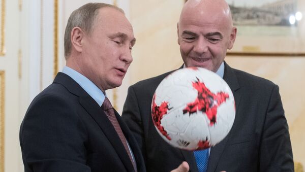 رئیس فیفا: می خواهیم بهترین جام جهانی در طول تاریخ را در روسیه برگزار کنیم - اسپوتنیک ایران  