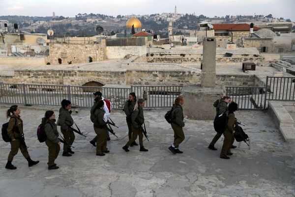 سربازان ارتش اسرائیل در بخش قدیمی اورشلیم - اسپوتنیک ایران  