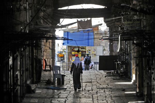 پیرمرد فلسطینی در بخش قدیمی شهر اورشلیم - اسپوتنیک ایران  