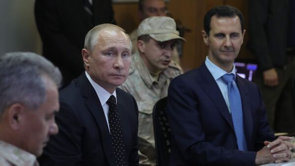 پوتین: همکاری روسیه و سوریه تروریست ها را نابود می کند - اسپوتنیک ایران  