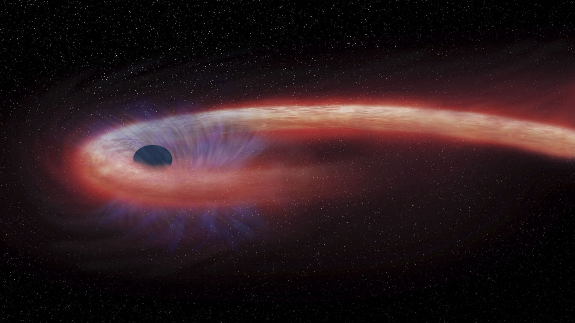 Художественное изображение черной дыры в созвездии Девы, поглощающей рекордные количества материи - اسپوتنیک ایران  , 1920, 10.12.2021