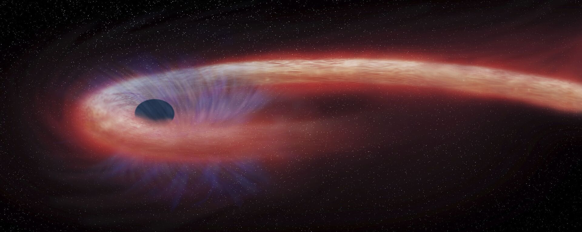Художественное изображение черной дыры в созвездии Девы, поглощающей рекордные количества материи - اسپوتنیک ایران  , 1920, 10.12.2021