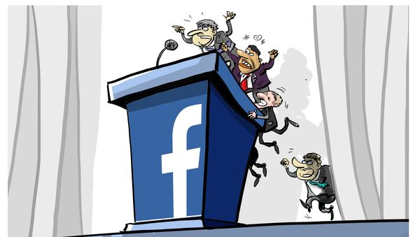 تبدیل شدن فیس بوک از یک سایت اجتماعی به بستری سیاسی - اسپوتنیک ایران  