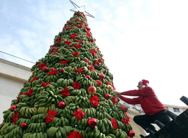 درخت کریسمس در لبنان - اسپوتنیک ایران  