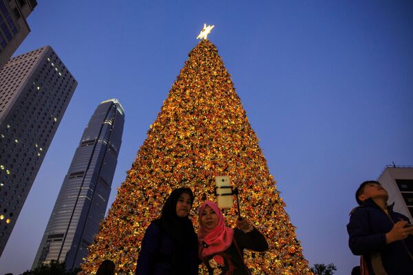 درخت کریسمس در هنگ کنگ - اسپوتنیک ایران  