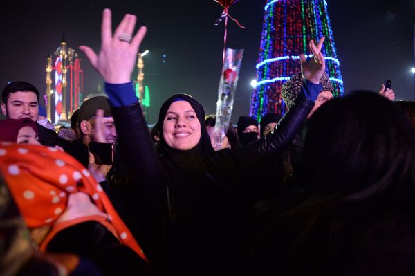 جشن سال نو در گروزنی - اسپوتنیک ایران  