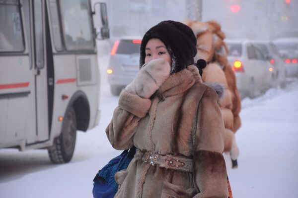 دختر روس در سرمای یاکوتسک - اسپوتنیک ایران  