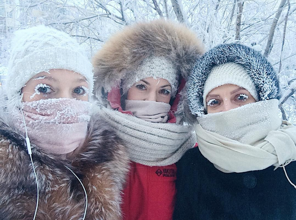 دختران در هوای زمستانی یاکوتیای روسیه - اسپوتنیک ایران  