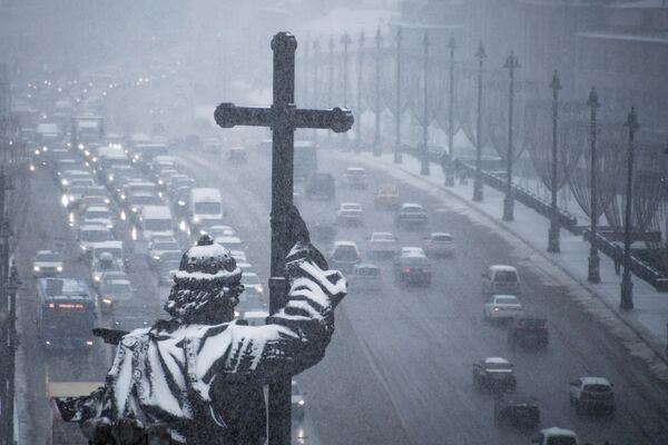 نمایی از خیابان های مسکو از کتابخانه دولتی روسیه - اسپوتنیک ایران  