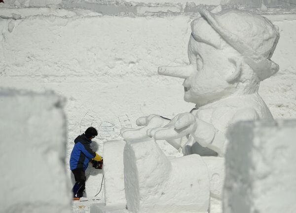 مجسمه برفی در پخنچخان کره جنوبی - اسپوتنیک ایران  