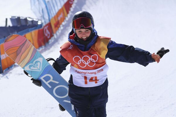 امی فولر ورزشکار اسنوبورد بریتانیا در 23-مین بازی های المپیک زمستانی در کره جنوبی - اسپوتنیک ایران  