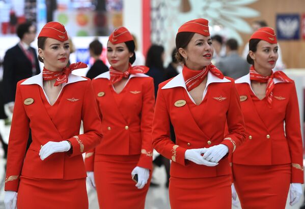 مهمانداران شرکت هواپیمایی آئروفلوت روسیه - اسپوتنیک ایران  