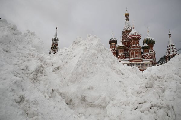 برف در میدان سرخ مسکو - اسپوتنیک ایران  