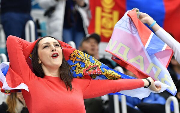 خوشحالی و تشویق هواداران روسیه در مسابقات هاکی - اسپوتنیک ایران  