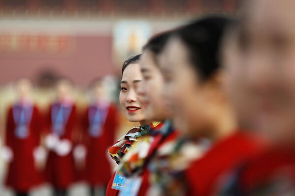 دختران زیبا در مراسم افتتاحیه کنگره ملی چین در پکن - اسپوتنیک ایران  