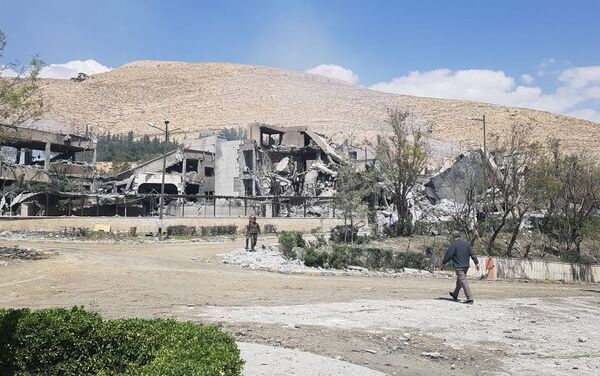 ویرانه های سوریه پس از حملات موشکی آمریکا + عکس - اسپوتنیک ایران  