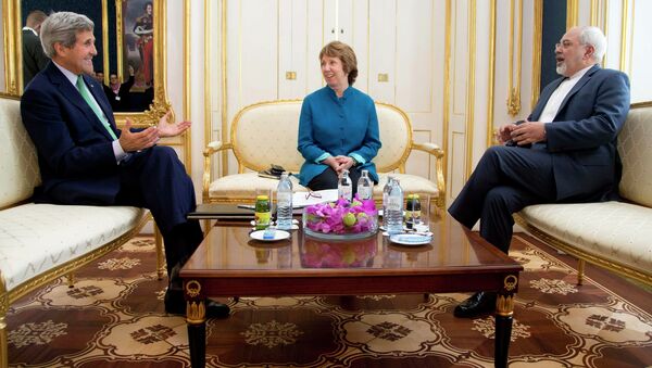 John Kerry, Catherine Ashton, Mohammad Javad Zarif - اسپوتنیک ایران  