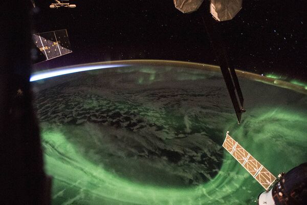 عکس شفق قطبی از ایستگاه بین المللی فضایی - اسپوتنیک ایران  