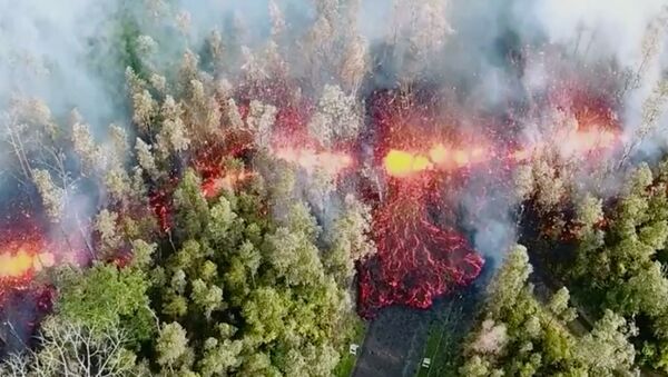 سیل مذاب پس از فوران کوه آتشفشان « کیلائوئه» در هاوایی - اسپوتنیک ایران  