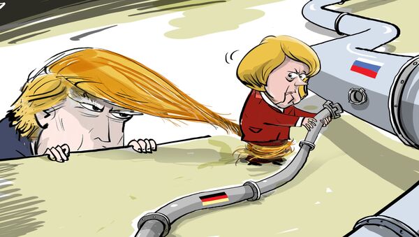 Трамп давит на Меркель из-за СП-2 - اسپوتنیک ایران  