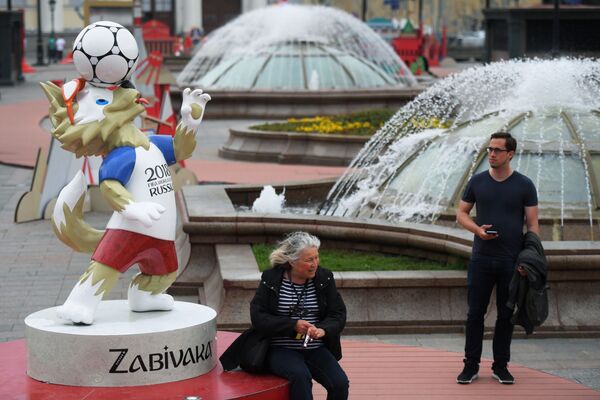 زابیواکا نماد جام جانی 2018 روسیه در میدان مانژ - مسکو - اسپوتنیک ایران  