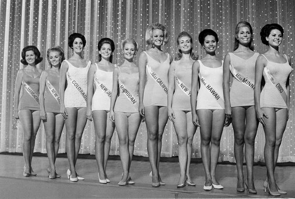 شرکت کنندگان کنکور زیبایی «ملکه آمریکا» سال 1969 آتلانتیک سیتی - اسپوتنیک ایران  