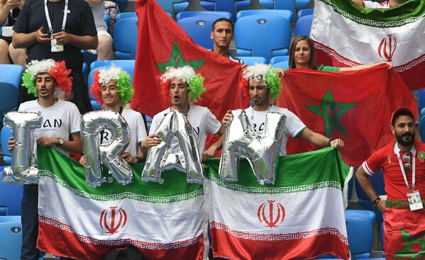 پایکوبی طرفداران تیم ملی ایران در بازی مراکش - ایران - اسپوتنیک ایران  
