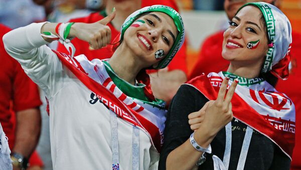 دختران زیبای ایرانی در جام جهانی 2018 روسیه - اسپوتنیک ایران  