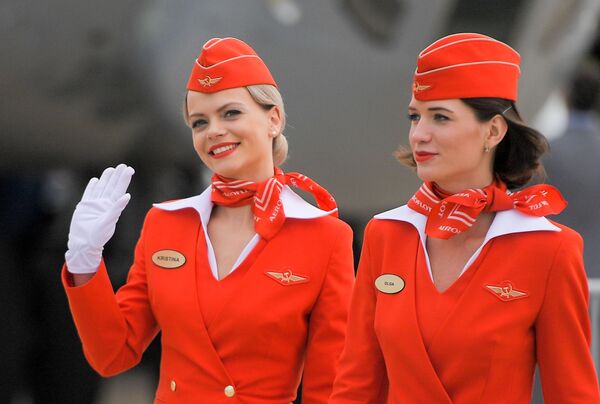 مهمانداران شرکت هواپیمایی «ایرفلوت» روسیه - اسپوتنیک ایران  