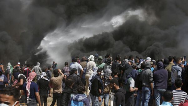 تظاهرات هزاران فلسطینی در نوار غزه - اسپوتنیک ایران  